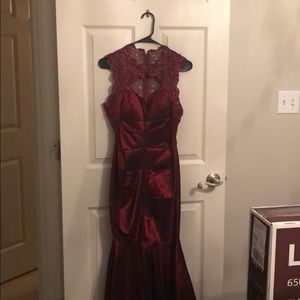 Red formal dress